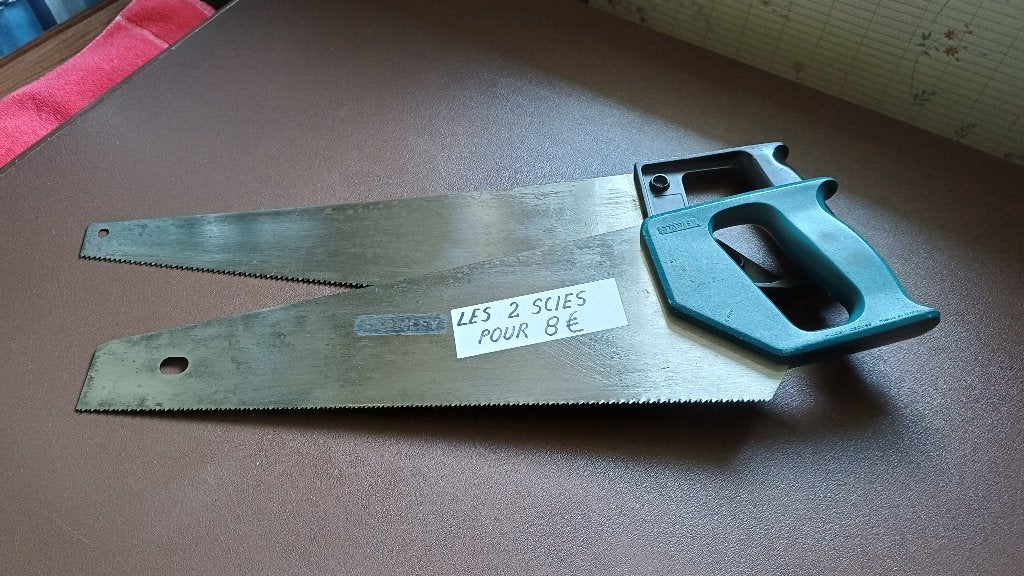 2 Scies égoïnes pour 8 euros, Bricolage & Construction, Enlèvement ou Envoi, Outil de coupe, Stanley