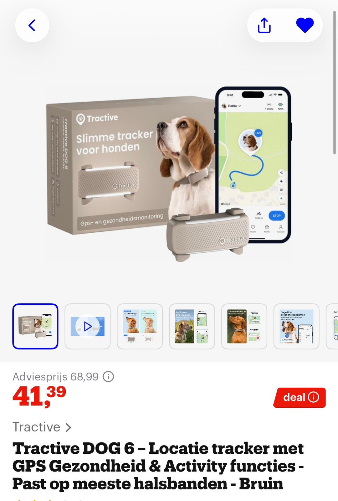 Gps tracker hond, Enlèvement, Comme neuf