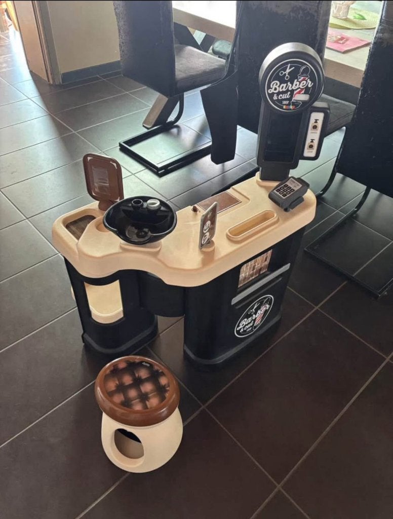 Barber shop kind speelgoed, Kinderen en Baby's, Ophalen, Nieuw, Kunststof, Speelkeuken