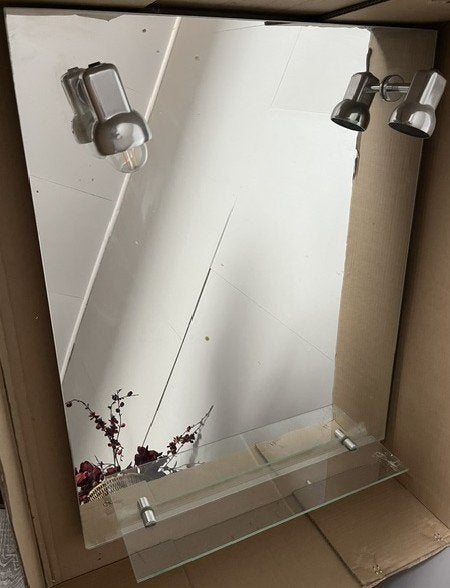 Set van 2 badkamerspiegels - 60 x 75 cm, Huis en Inrichting, Ophalen, Gebruikt, Minder dan 100 cm, Rechthoekig