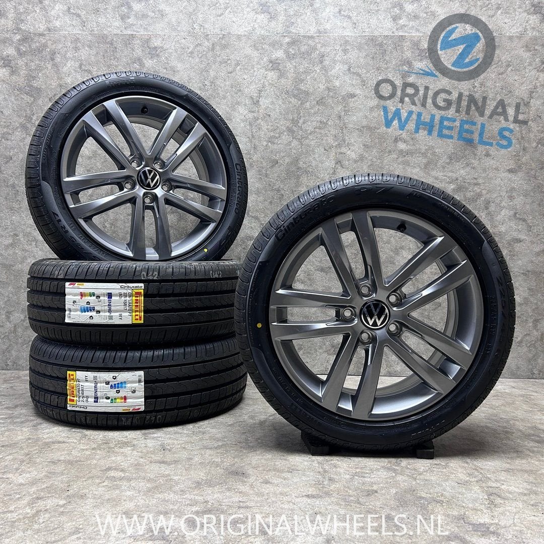 17 inch originele Salvador velgen + zomerbanden VW Golf, Auto-onderdelen, Gebruikt, -, -, Banden en Velgen