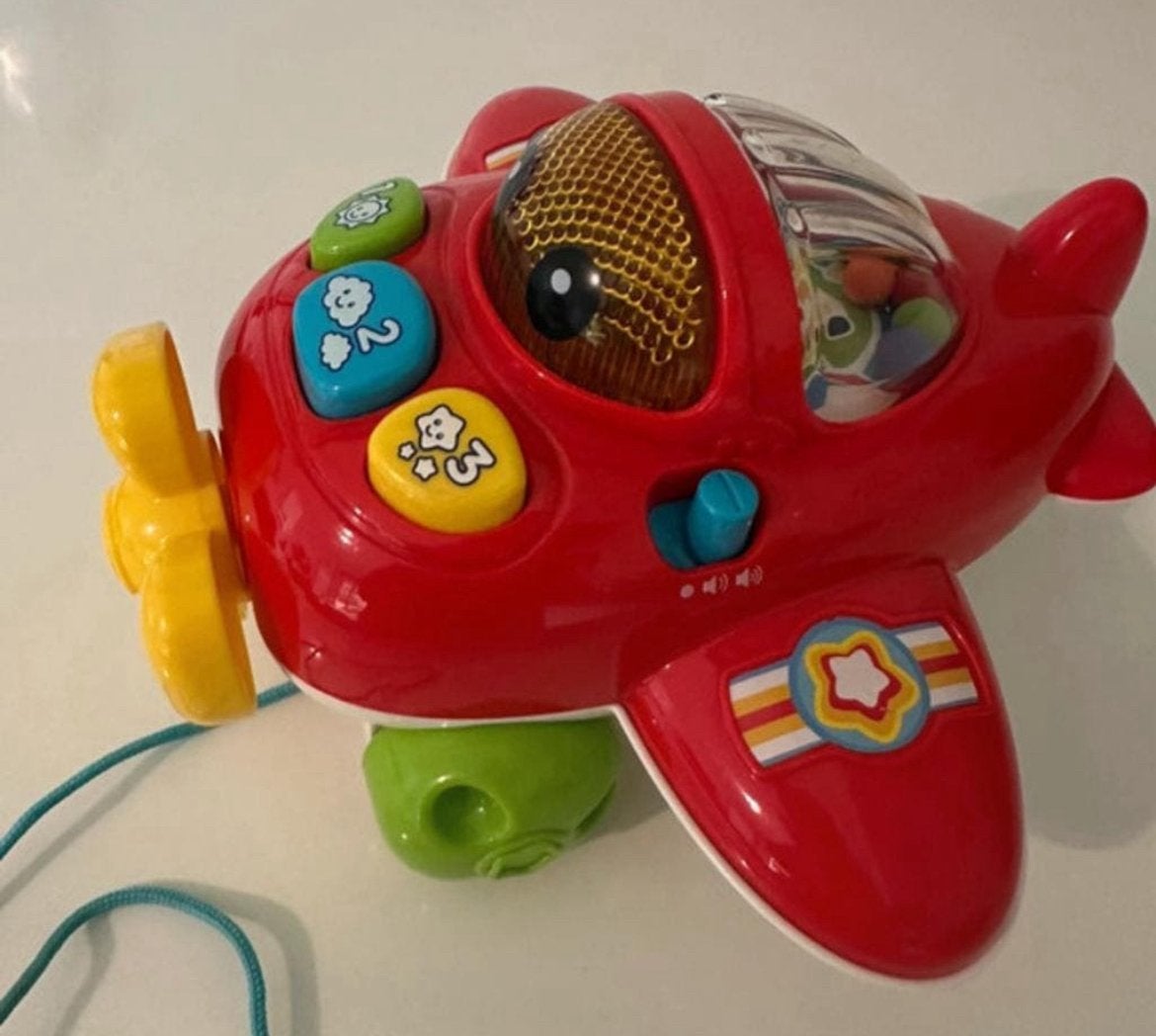 Avion jouet interactif Vintage Vtech 9-36 mois, Enfants & Bébés, Enlèvement ou Envoi, Comme neuf