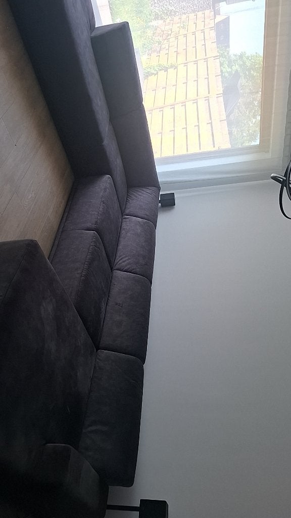 Hoeksalon velvet stof, Huis en Inrichting, Ophalen, Gebruikt, Hoekbank, 300 cm of meer