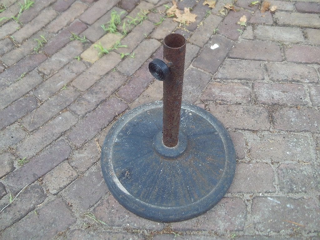 Stevige Zware Parasol Houder / Parasolvoet - 44H en 3,5D, Tuin en Terras, Parasols, Ophalen of Verzenden, Zo goed als nieuw, Parasolvoet