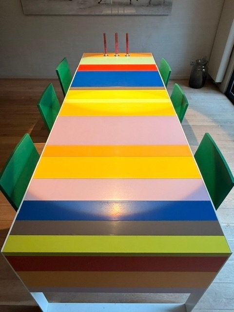 Table design, Maison & Meubles, 100 à 150 cm, Cinq personnes ou plus, Comme neuf, Enlèvement