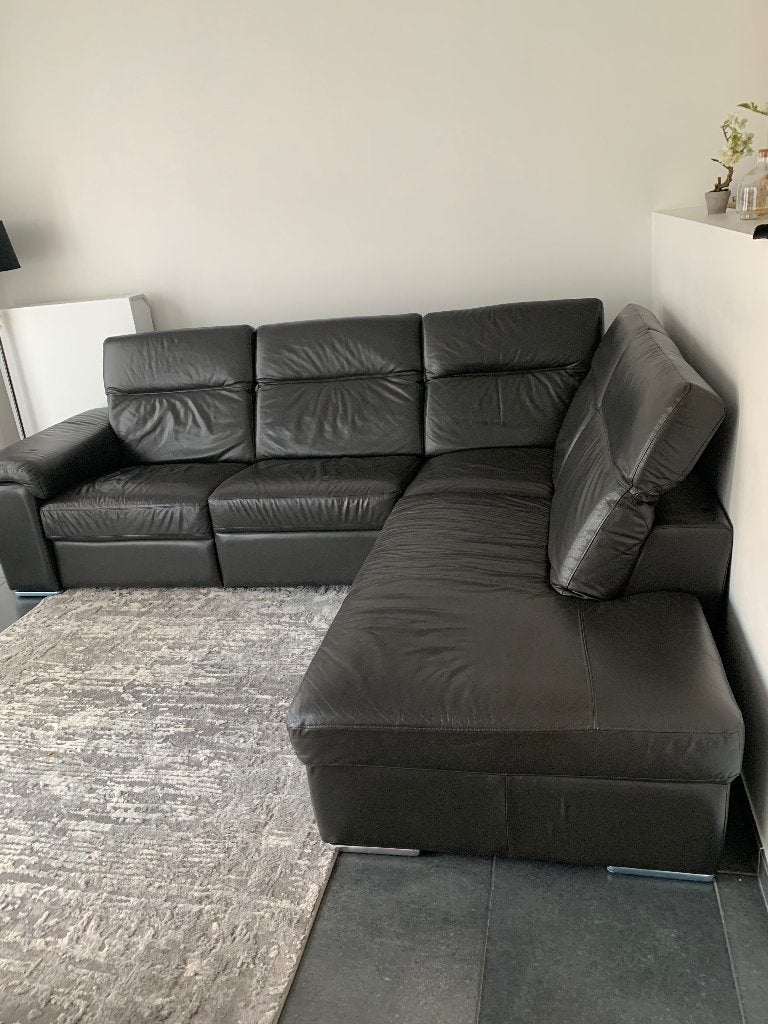 Fauteuil en cuir a vendre, Maison & Meubles, Fauteuils, Enlèvement, Comme neuf, Cuir, Angle.