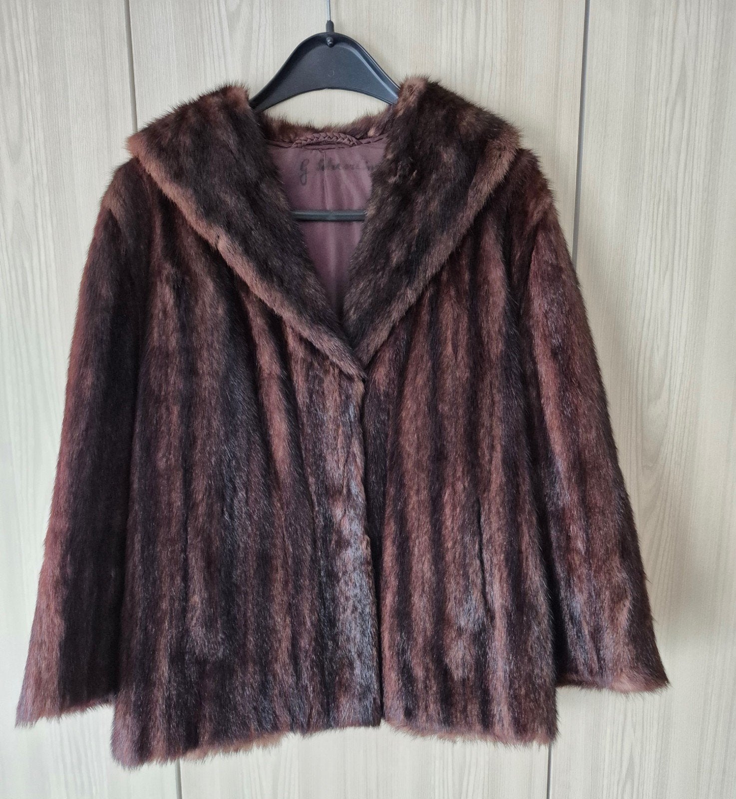 Bontjas bruin, Kleding | Dames, Ophalen, Gedragen, Maat 38/40 (M), Bruin