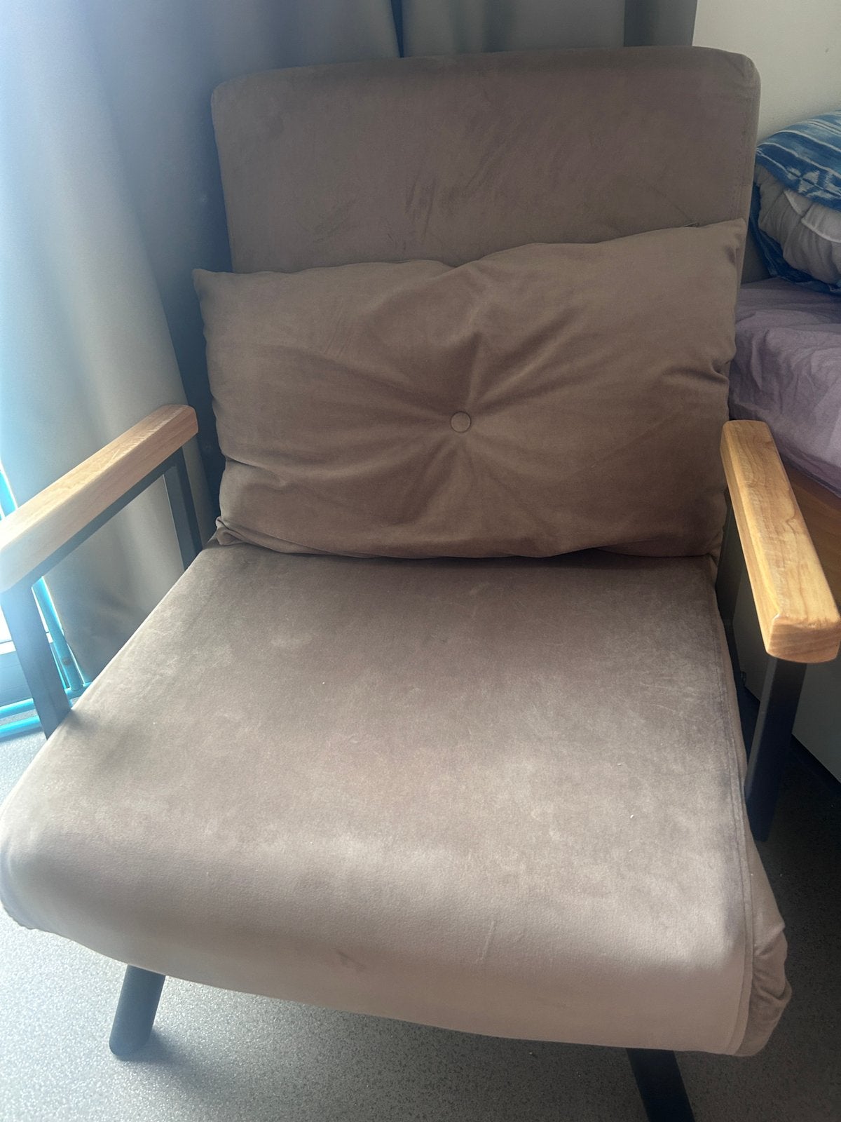 Fauteuil 1 place en très bon état, Maison & Meubles, Fauteuils, Comme neuf, Tissus, 100 à 125 cm, 100 à 125 cm, Enlèvement