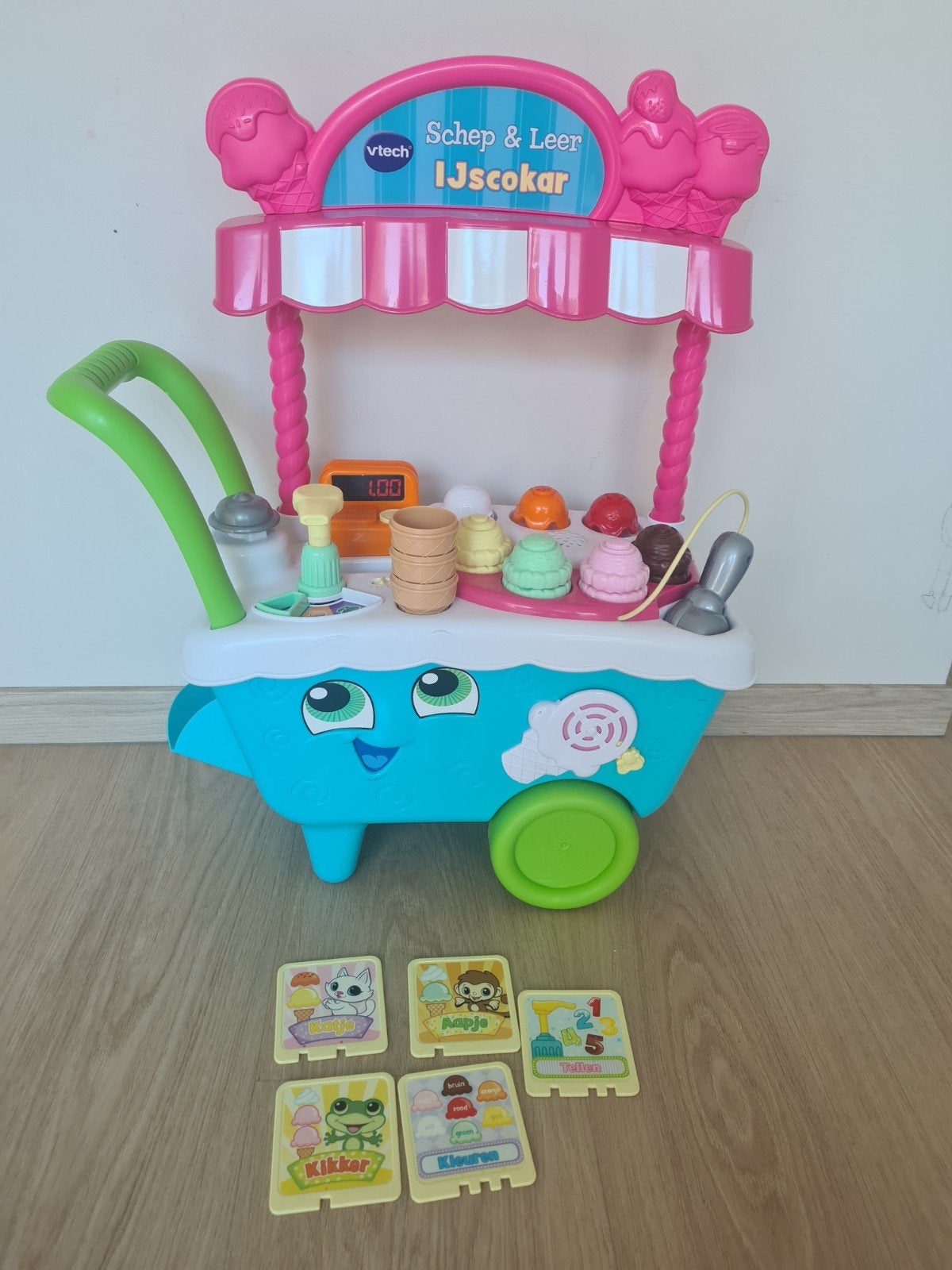 Vtech schep en leer ijscokar compleet, Kinderen en Baby's, Ophalen