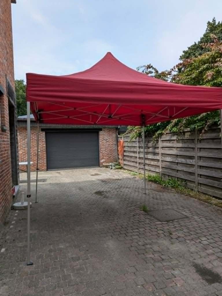 vouwtent 3x3 meter Rood, Tente de réception, Pliable, Moins de 4 mètres, Comme neuf