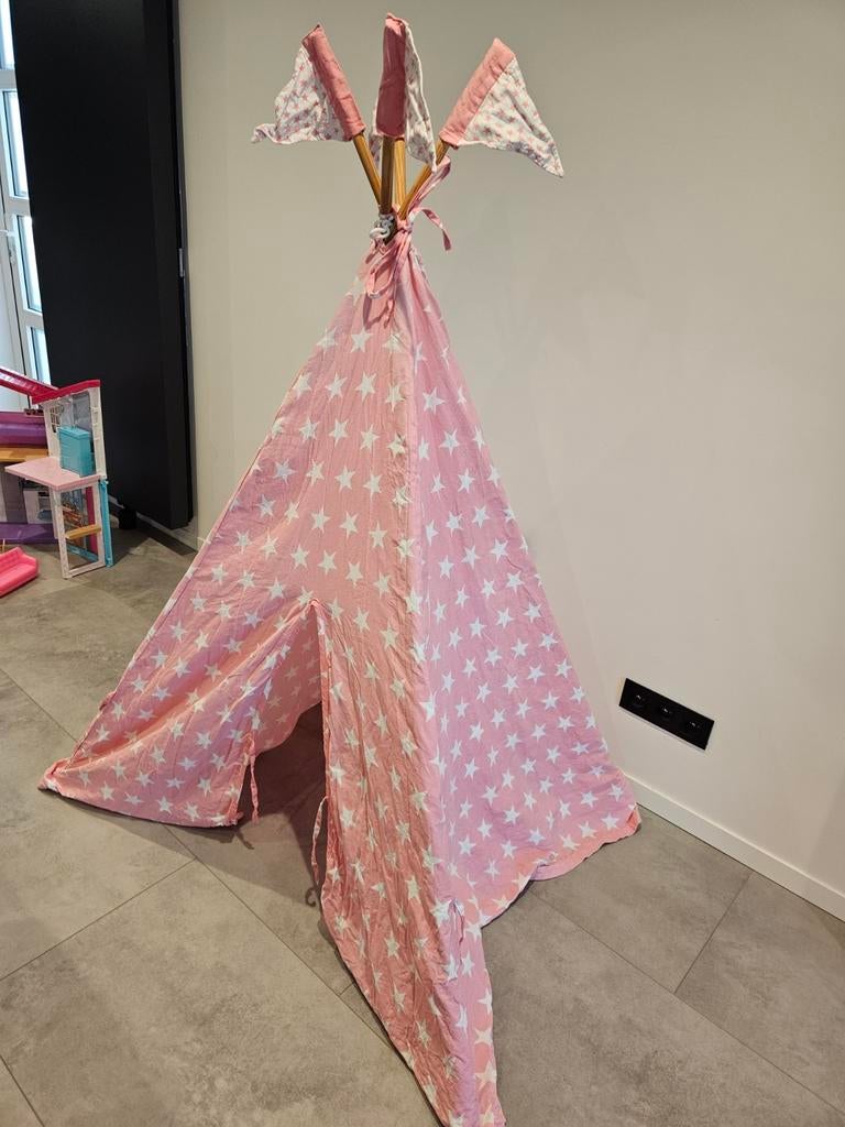 Tipi roos, indianentent, Ophalen