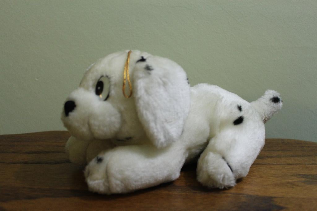 Dalmatische puppyknuffel, Kinderen en Baby's, Speelgoed | Knuffels en Pluche, Zo goed als nieuw, Middelgroot (20 tot 80 cm), Wasbaar