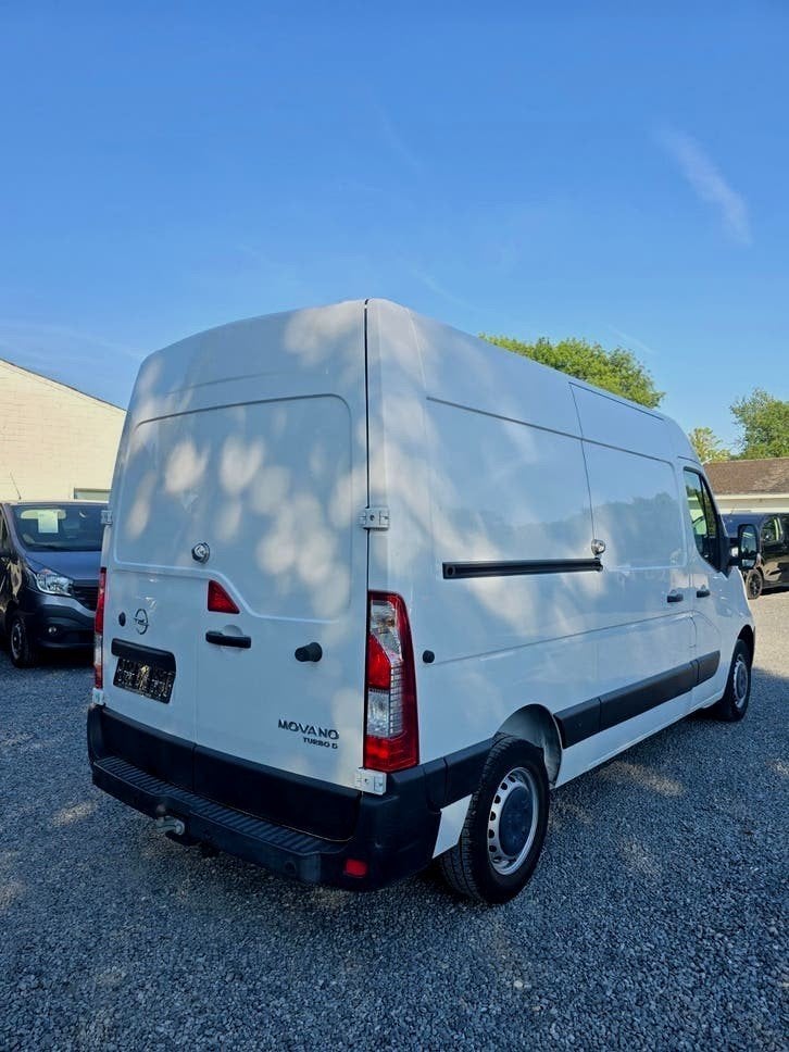 OPEL MOVANO L2-H2 3.5T//NAVI-PDC-CRUIS-TREKHAAK-LED, Auto's, 4 deurs, Euro 6, 2500 kg, Wit