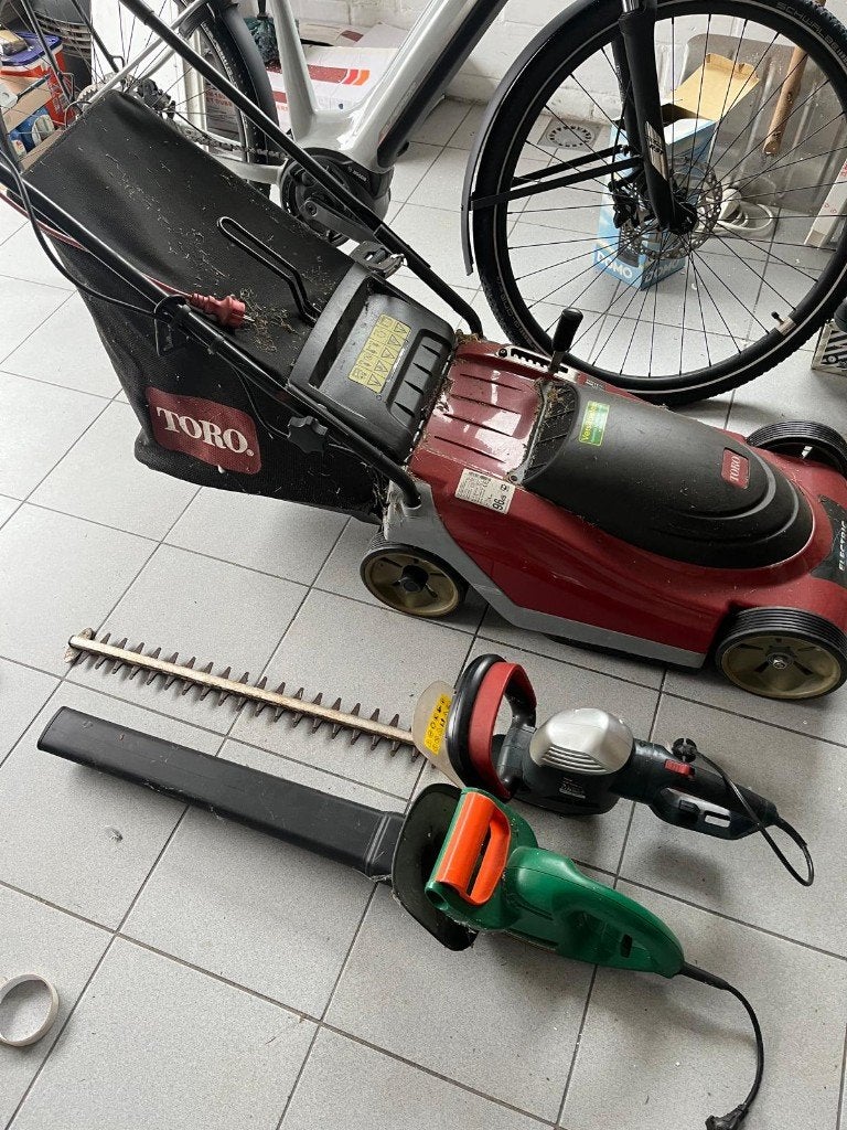 grasmachine en haagscharen te koop, Tuin en Terras, Ophalen, Gebruikt