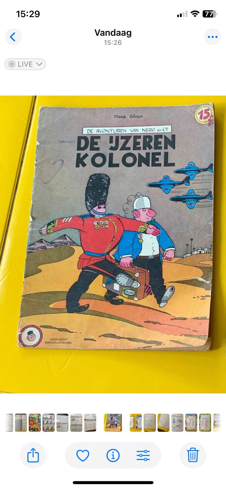 Nero ( de ijeren kolonel ), Eén stripboek, Ophalen of Verzenden, Gelezen