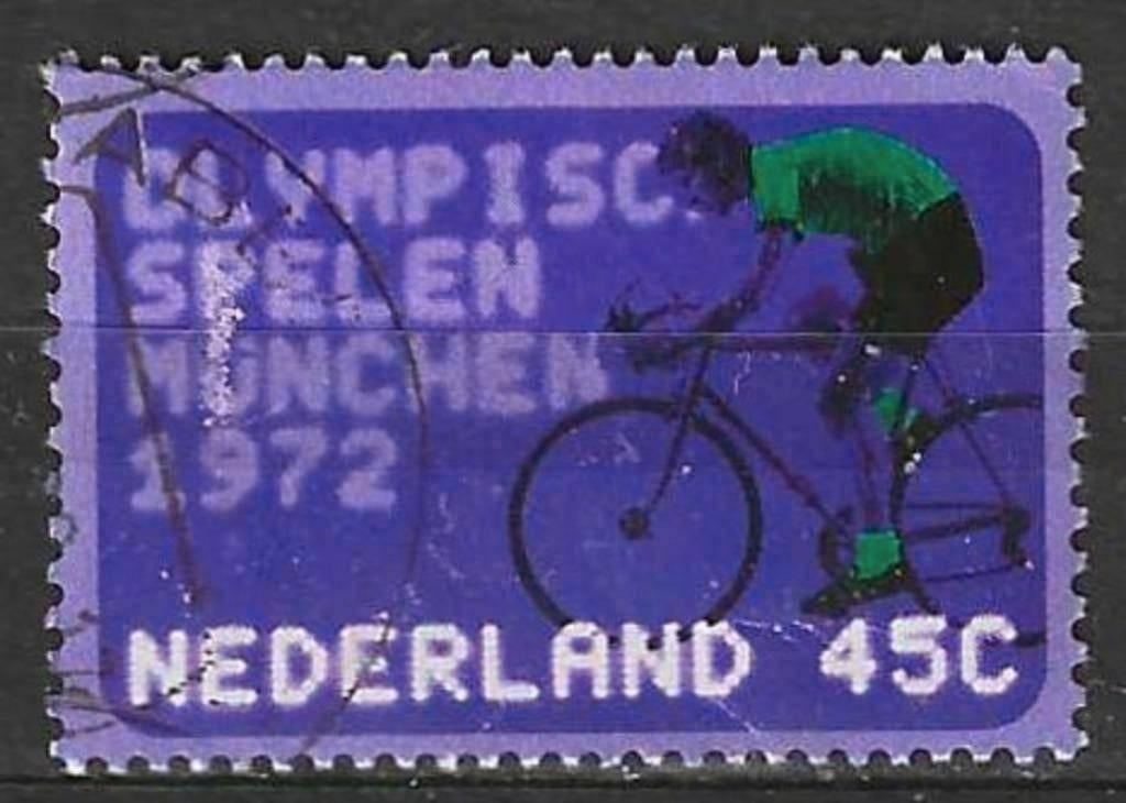 Pays-Bas 1972 - Yvert 962 - Jeux Olympiques (ST), Timbres & Monnaies, Envoi, Affranchi