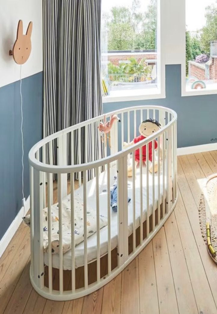 Stokke sleepi ledikant + uitbreiding voor juniorbed, Enlèvement, Comme neuf, Lit