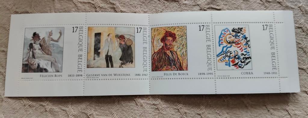 Postzegelboekje Kunst in België 1988, Ophalen, Niet gestempeld, Kunst, Postzegelboek