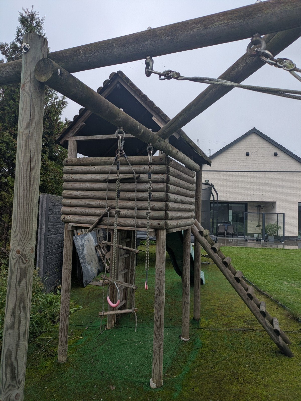 speeltoren, hout, Kinderen en Baby's, Ophalen, Gebruikt