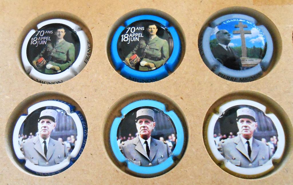 23 campagne capsules van Charles De Gaulle - Pierre Mignon, Verzamelen, Ophalen of Verzenden