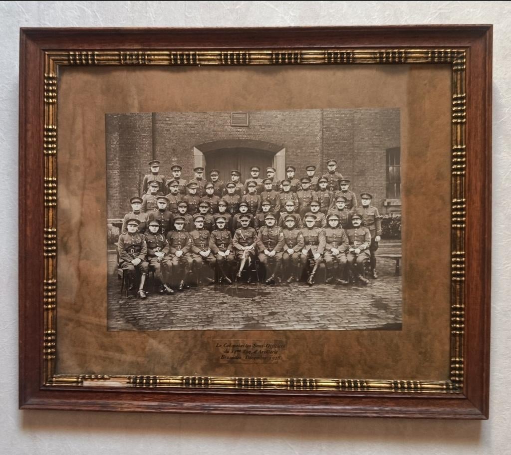 Historische foto van het 14de Regiment Artillerie Brussel, Ophalen