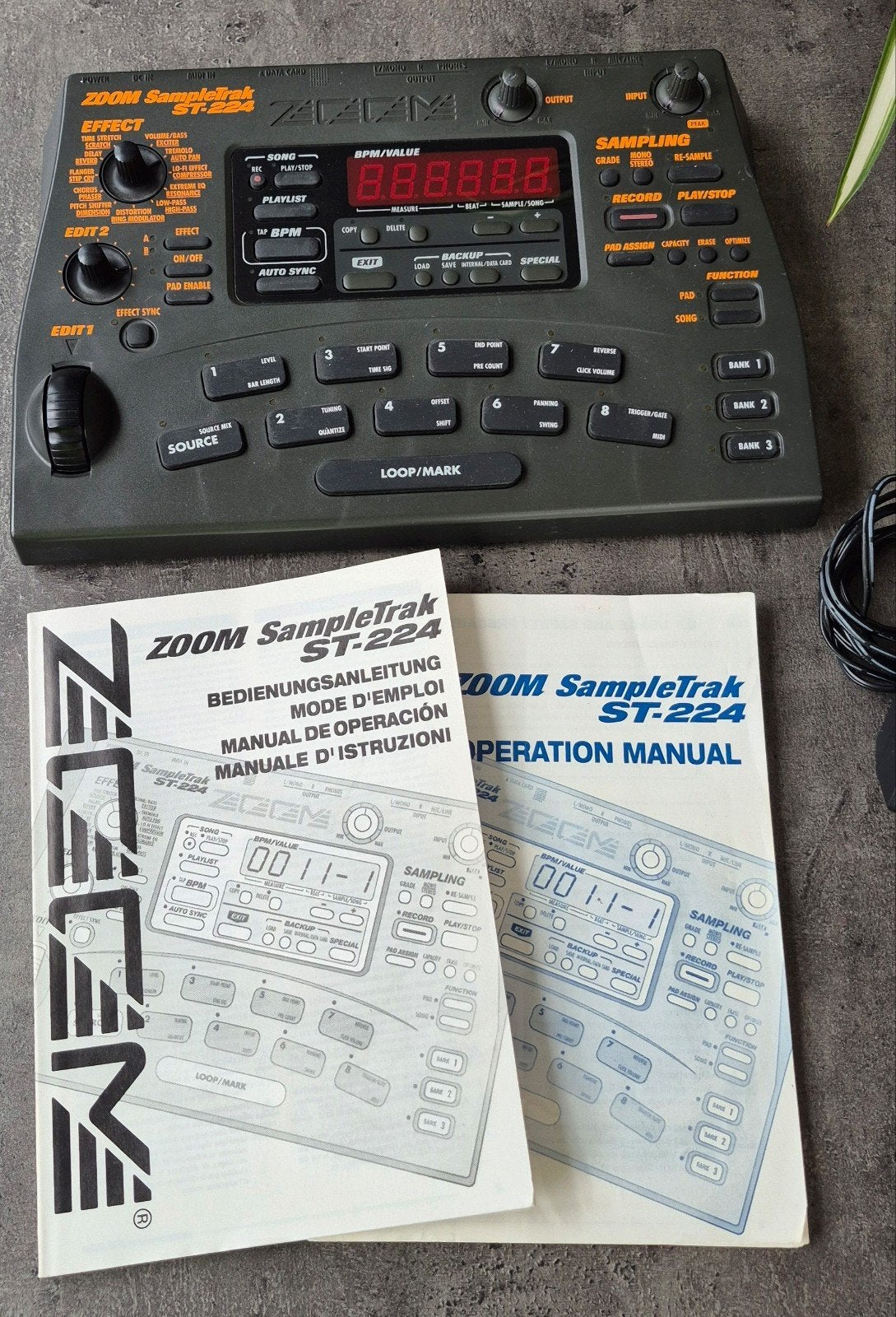 ZOOM sampletrak ST-224, Muziek en Instrumenten, Ophalen of Verzenden, Zo goed als nieuw