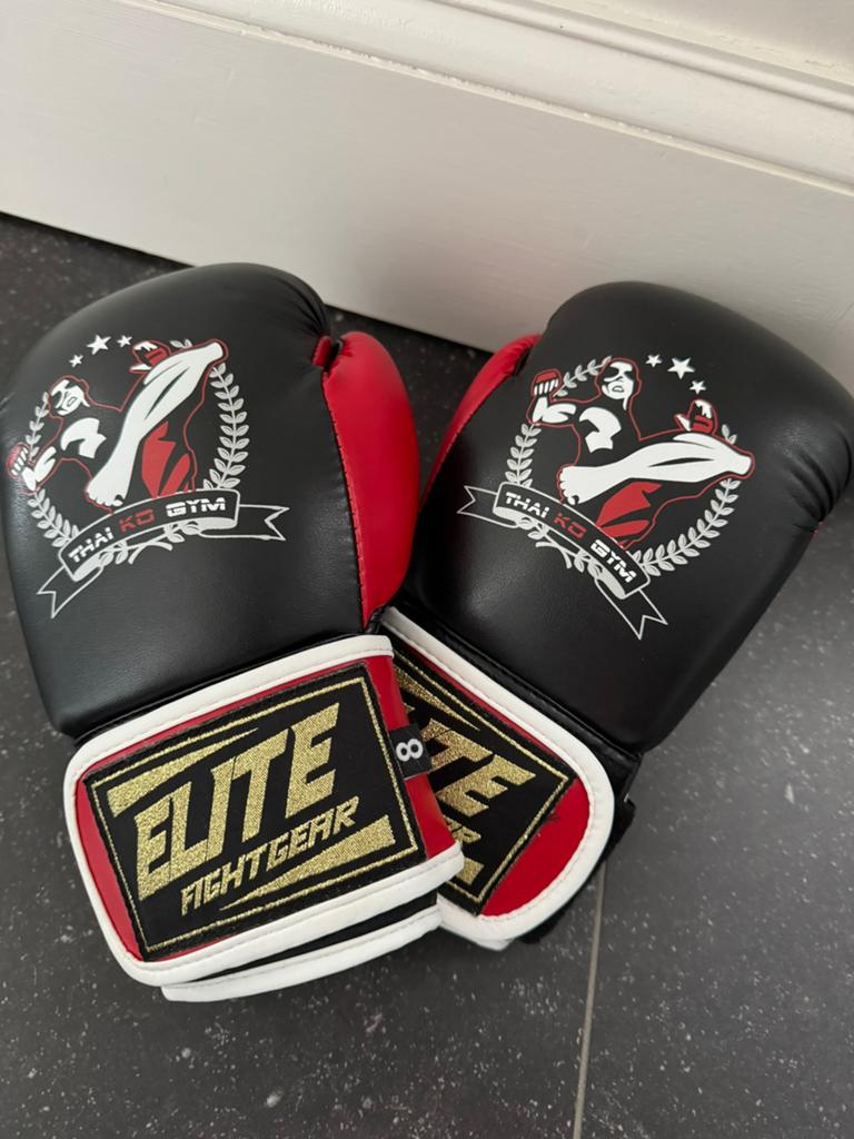 Bokshandschoenen maat 8, Ophalen of Verzenden, Zo goed als nieuw, Bokshandschoenen