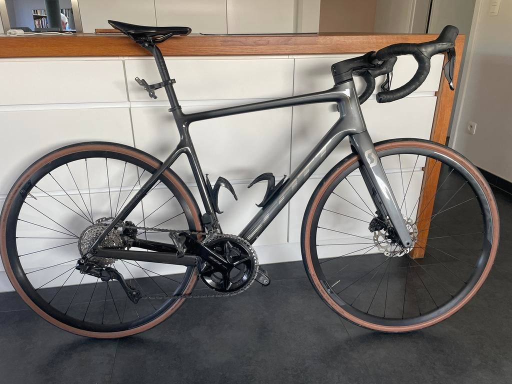 Fiets Scott Addict 20, 28 inch, Carbon, Heren, Zo goed als nieuw