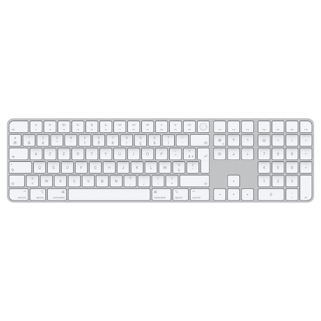 Magic Keyboard met Touch ID (AZERTY) + Magic Mouse 2, Azerty, Enlèvement, Apple, Sans fil
