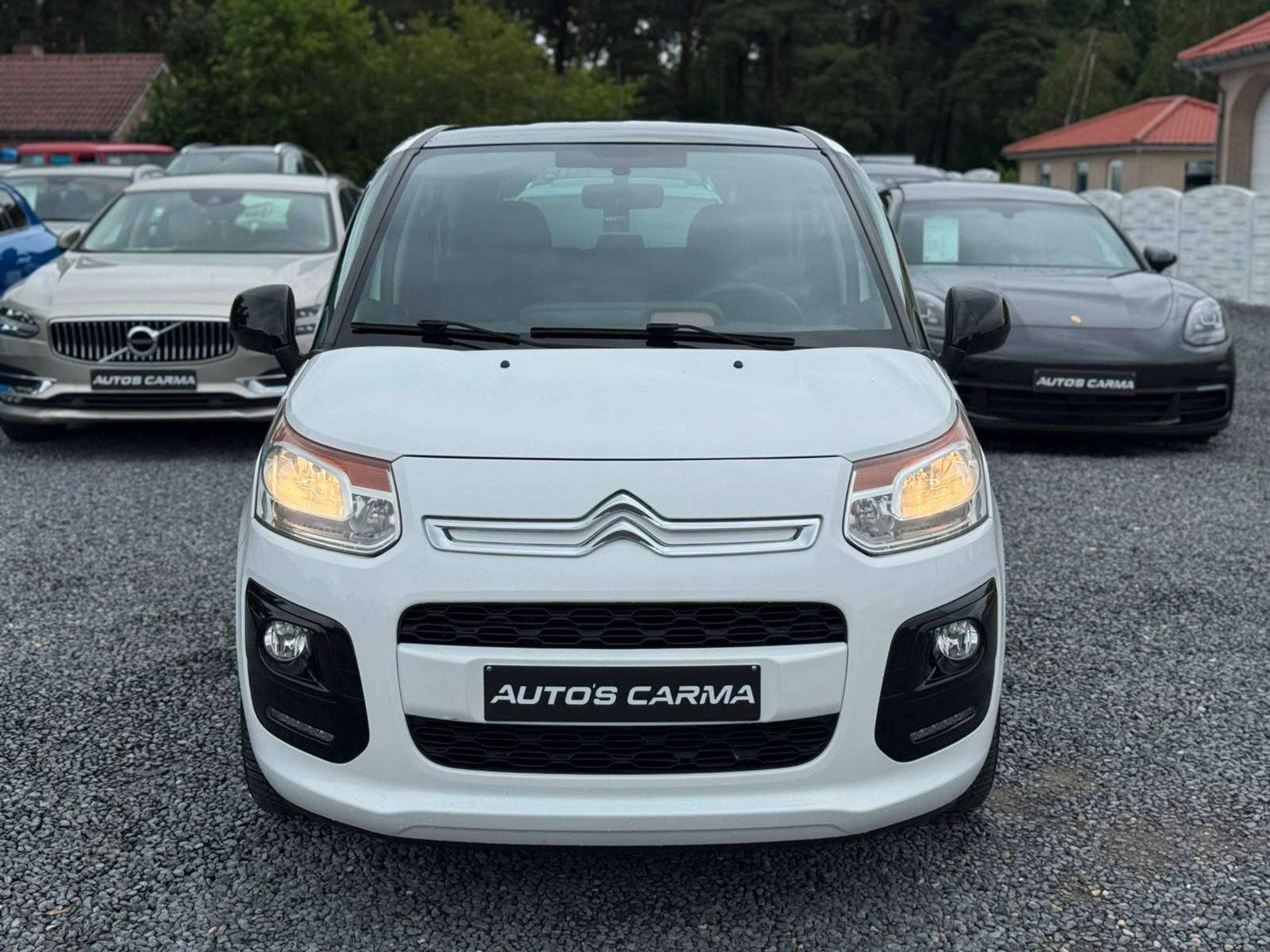 Citroën C3 Picasso Benzine Airco Panoramische Dak ParkeerS, Auto's, 112 pk, Gebruikt, 1199 cc, Wit