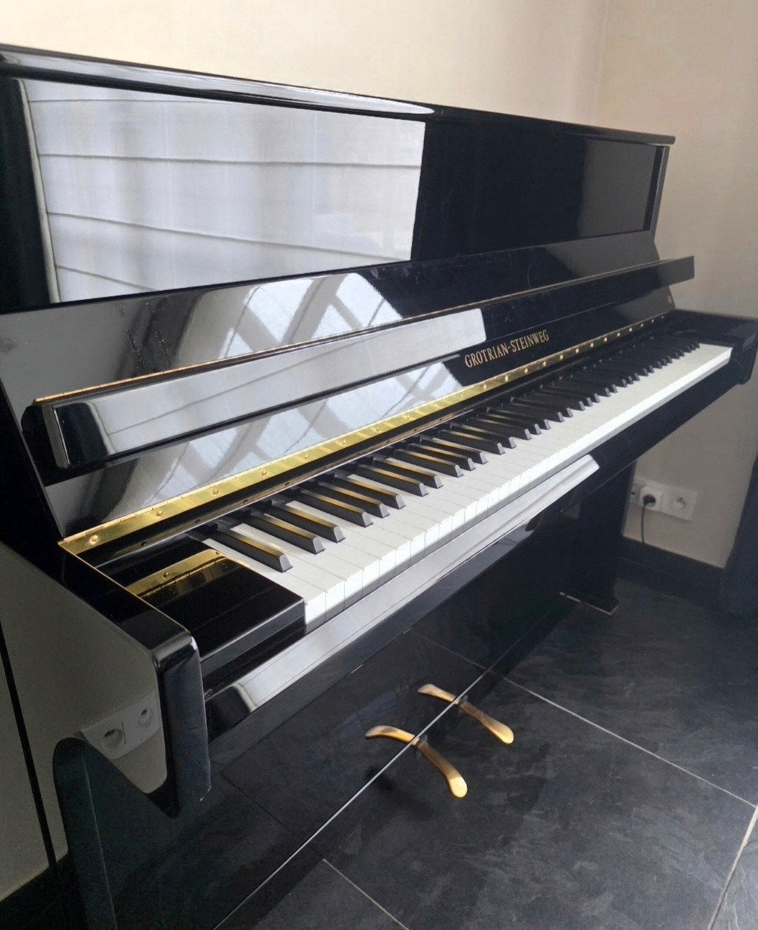 piano Grotrian Steinweg, Brillant, Enlèvement, Utilisé, Piano