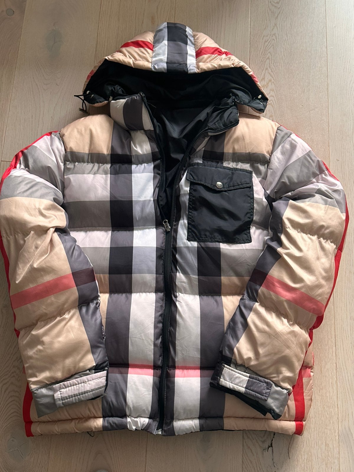 Burberry Reversible puffer Jas, Kleding | Heren, Ophalen of Verzenden, Zo goed als nieuw, Maat 56/58 (XL), Zwart