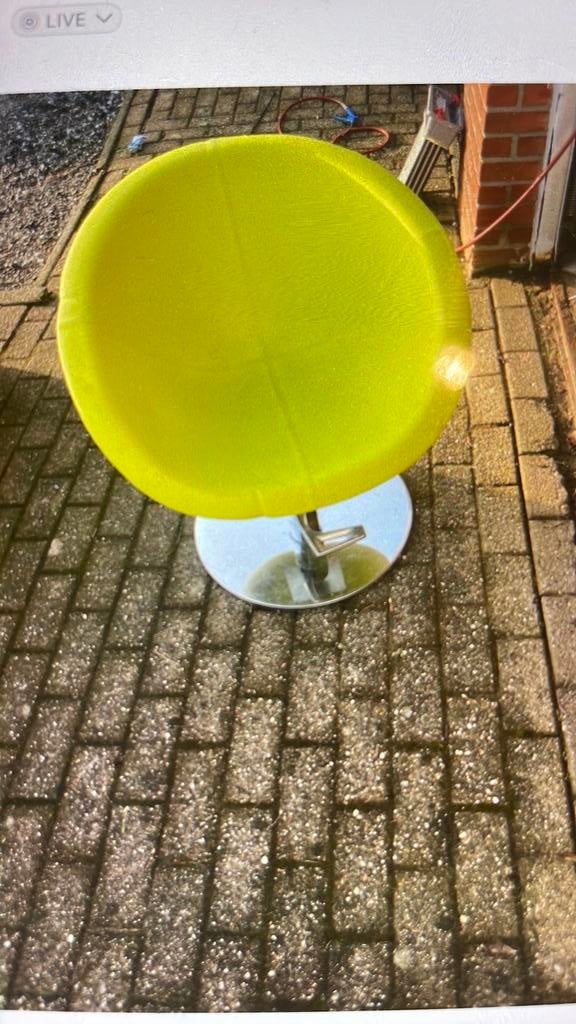 Kappersstoel met pomp, Enlèvement, Comme neuf, Autres couleurs, Une