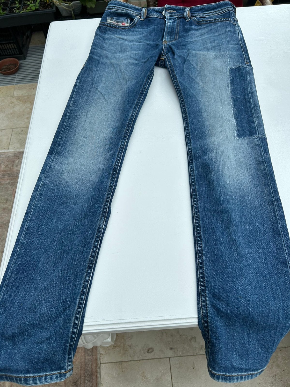 Jeans DIESEL thommer x mt 31/32, Kleding | Heren, Spijkerbroeken en Jeans, Verzenden, Zo goed als nieuw, Blauw, W33 - W34 (confectie 48/50)