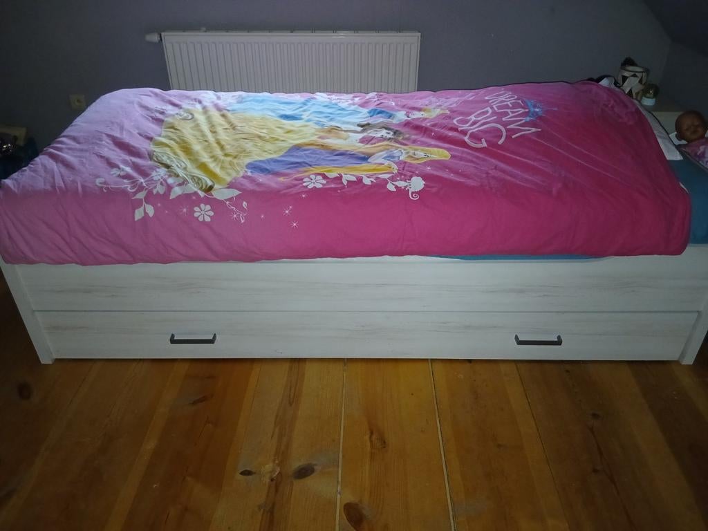 Kinderbed met lade, Ophalen, Lattenbodem