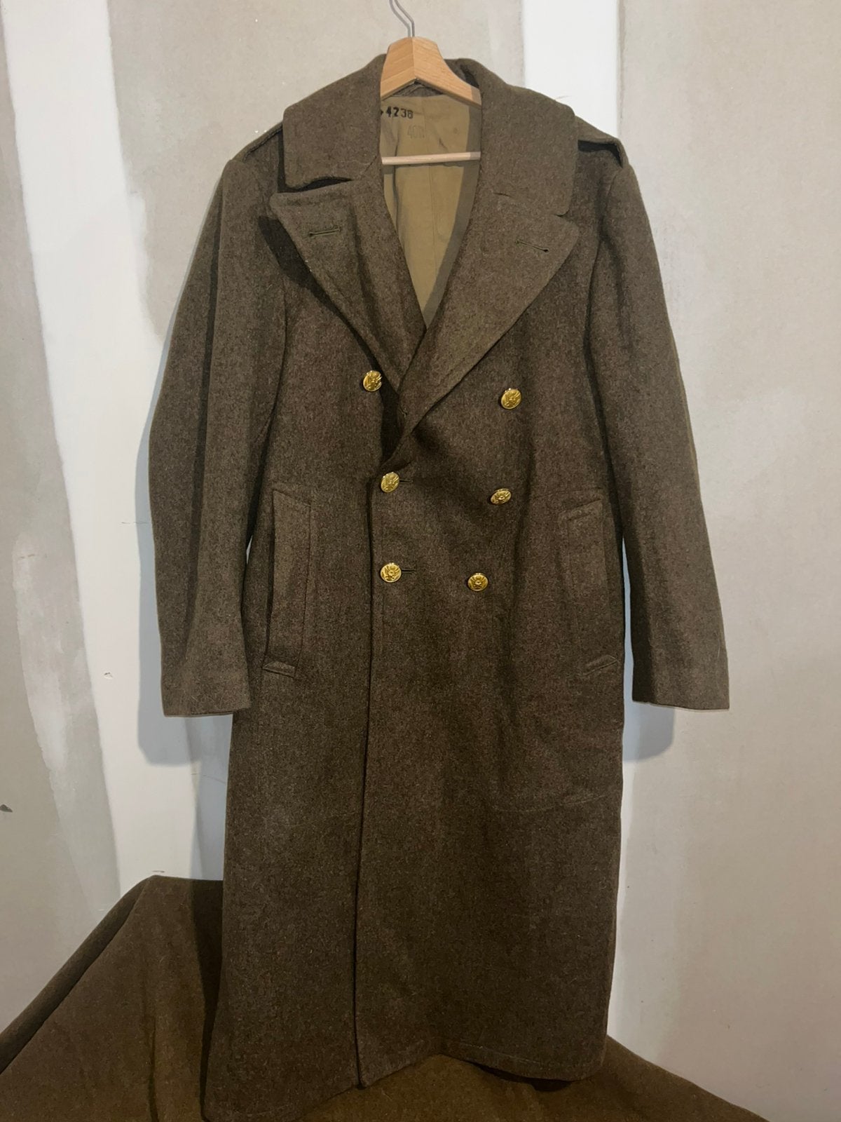 Us wool overcoat, Collections, Enlèvement