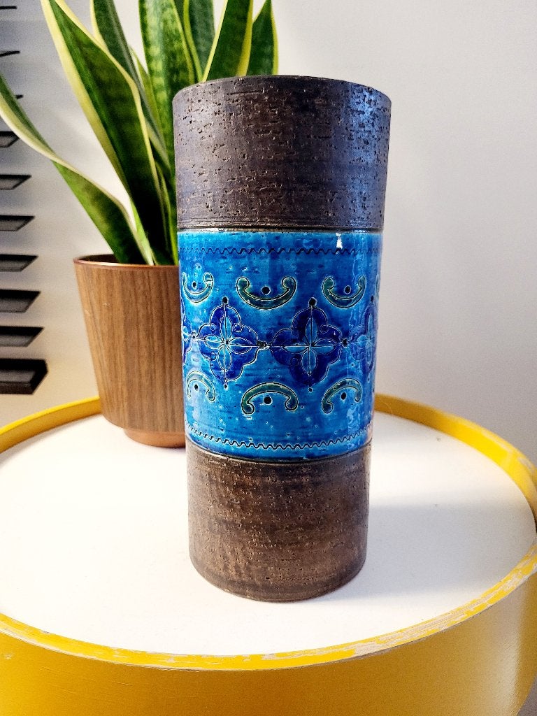 Bitossi vaas geglazuurde keramiek, Riminini deco, Ophalen of Verzenden