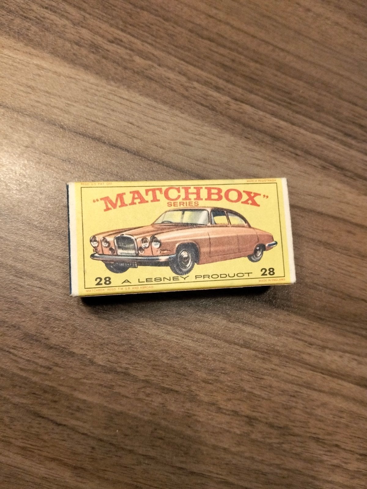 matchbox LEGE E-BOX nr28 Mark Ten Jaguar Lesney.
prachtige M, Hobby en Vrije tijd, Ophalen of Verzenden, Lesney