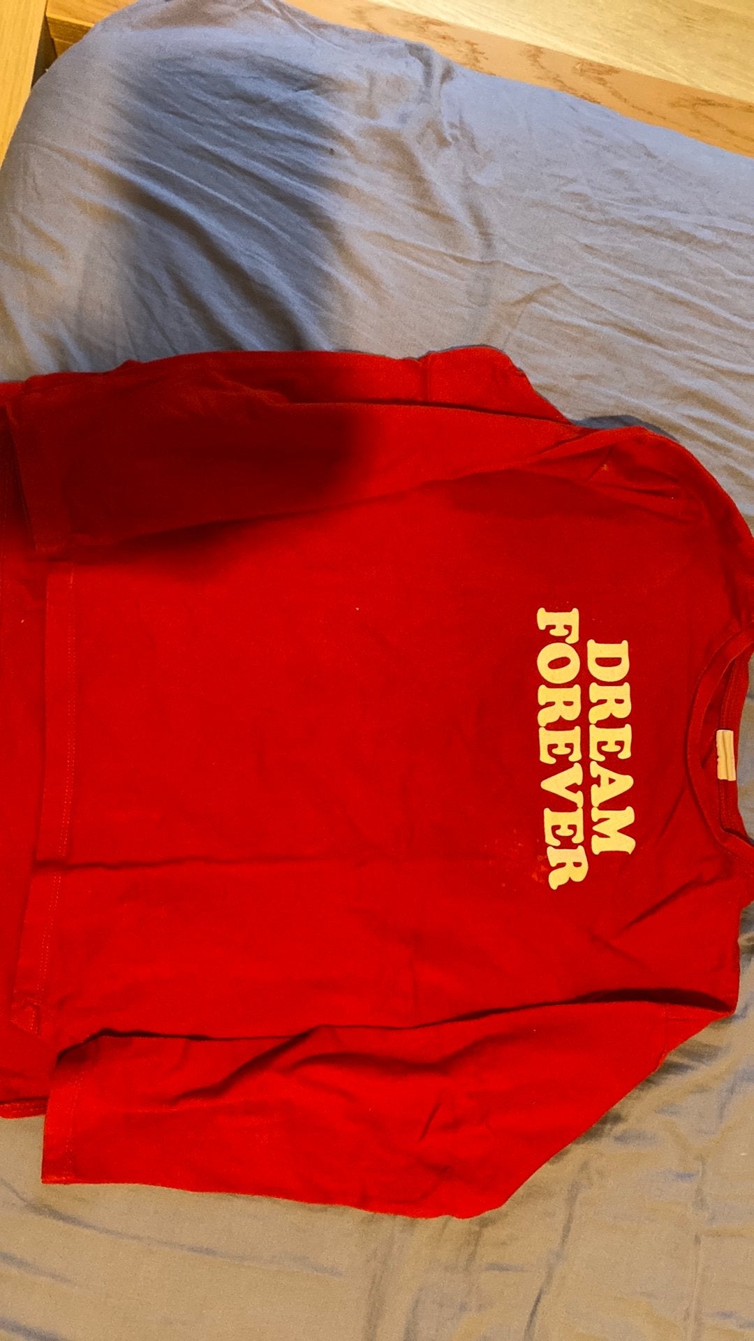 Dream forever rood t-shiet van de zara, Verzenden, Gedragen, Rood