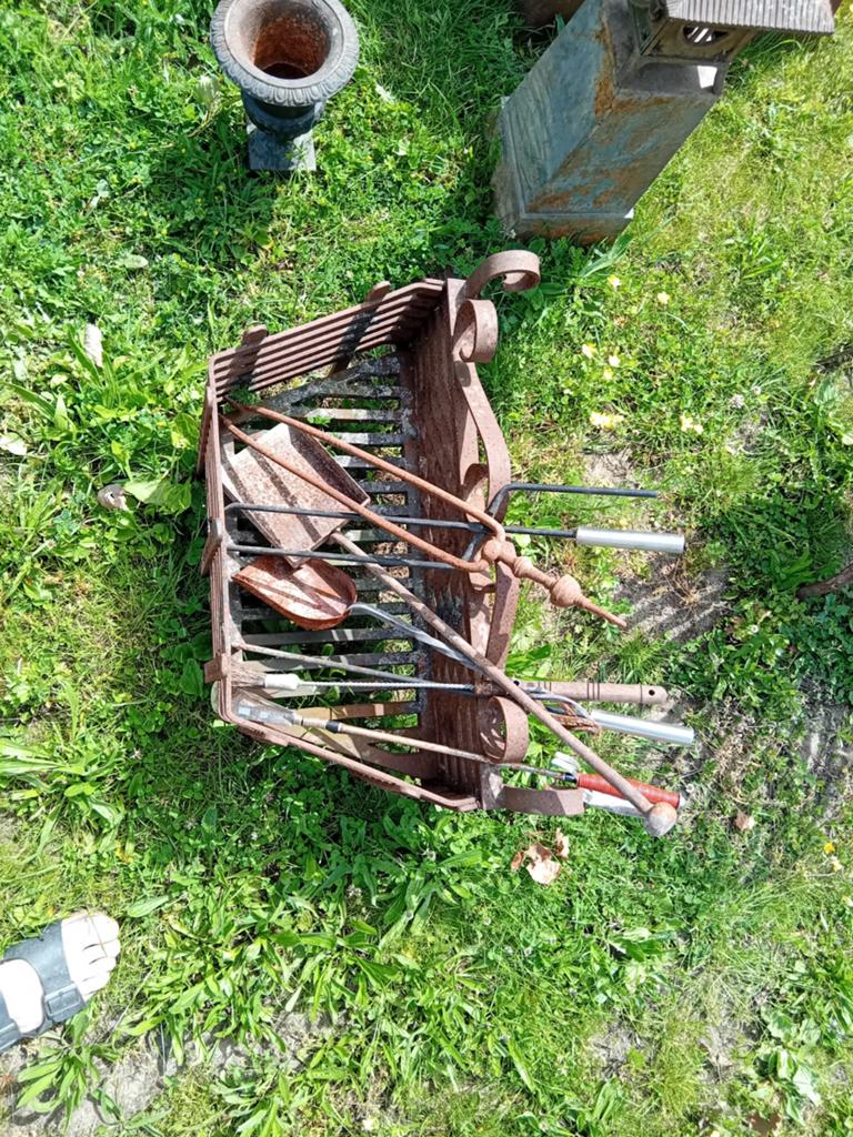 Vuurkorf met toebehoren, Tuin en Terras, Vuurkorven, Ophalen, Vuurkorf