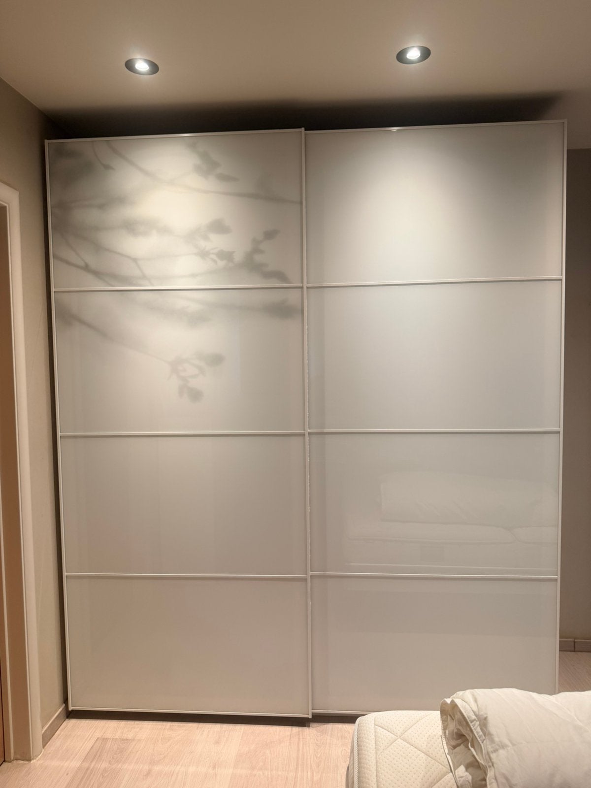 Kleerkast Ikea Pax met glazen schuifdeur, Huis en Inrichting, Kasten | Kleerkasten, 200 cm of meer, Zo goed als nieuw, 200 cm of meer