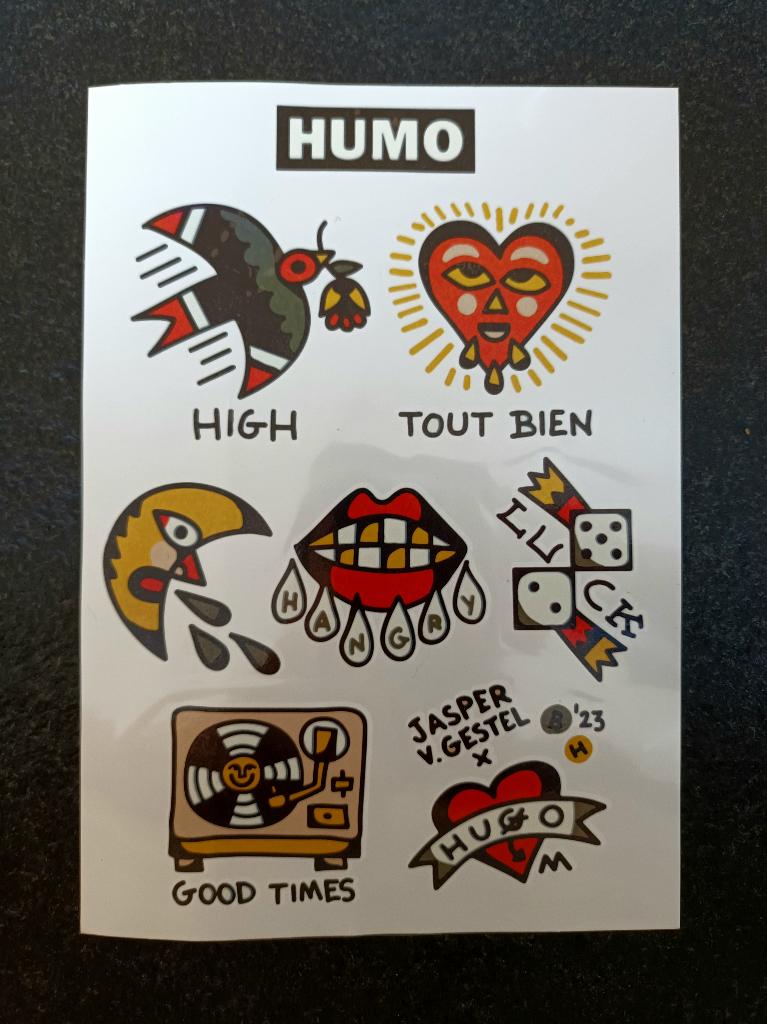 Humo Tattoos, Verzamelen, Stickers, Verzenden, Nieuw, Film, Tv of Omroep