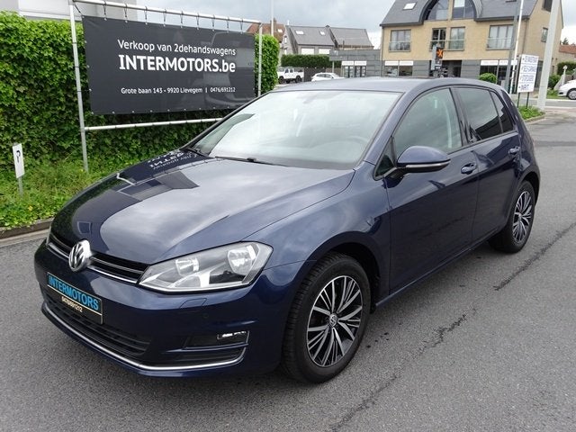 Golf Allstar 1.2Tsi 110pk,bj2016 +Navigatie/Parkeersensors, Voorwielaandrijving, Stof, 4 cilinders, Blauw