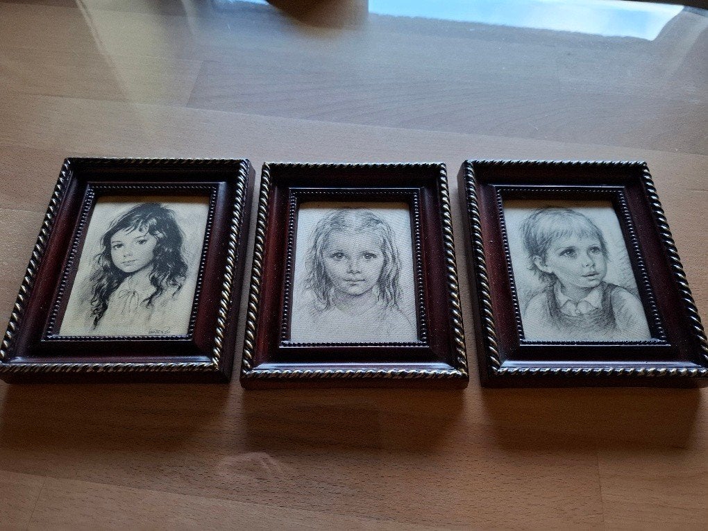 ets kinderen, Antiek en Kunst, Kunst | Etsen en Gravures, Ophalen, Ets