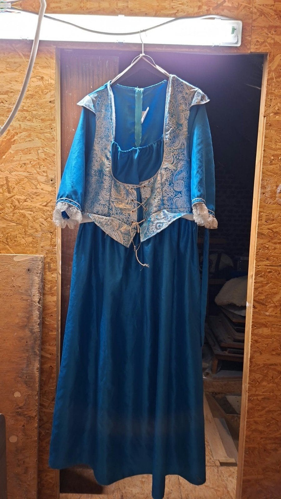 xxl kleed volwassen, blauw/zilver, Ophalen of Verzenden, Zo goed als nieuw, Maat 46/48 (XL) of groter, Kleding
