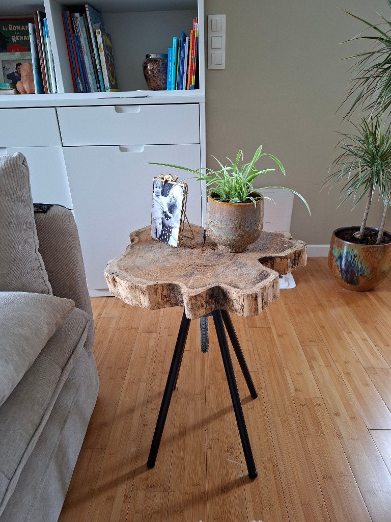 Table d appoint, Maison & Meubles, 45 à 60 cm, Enlèvement, Utilisé, Bois