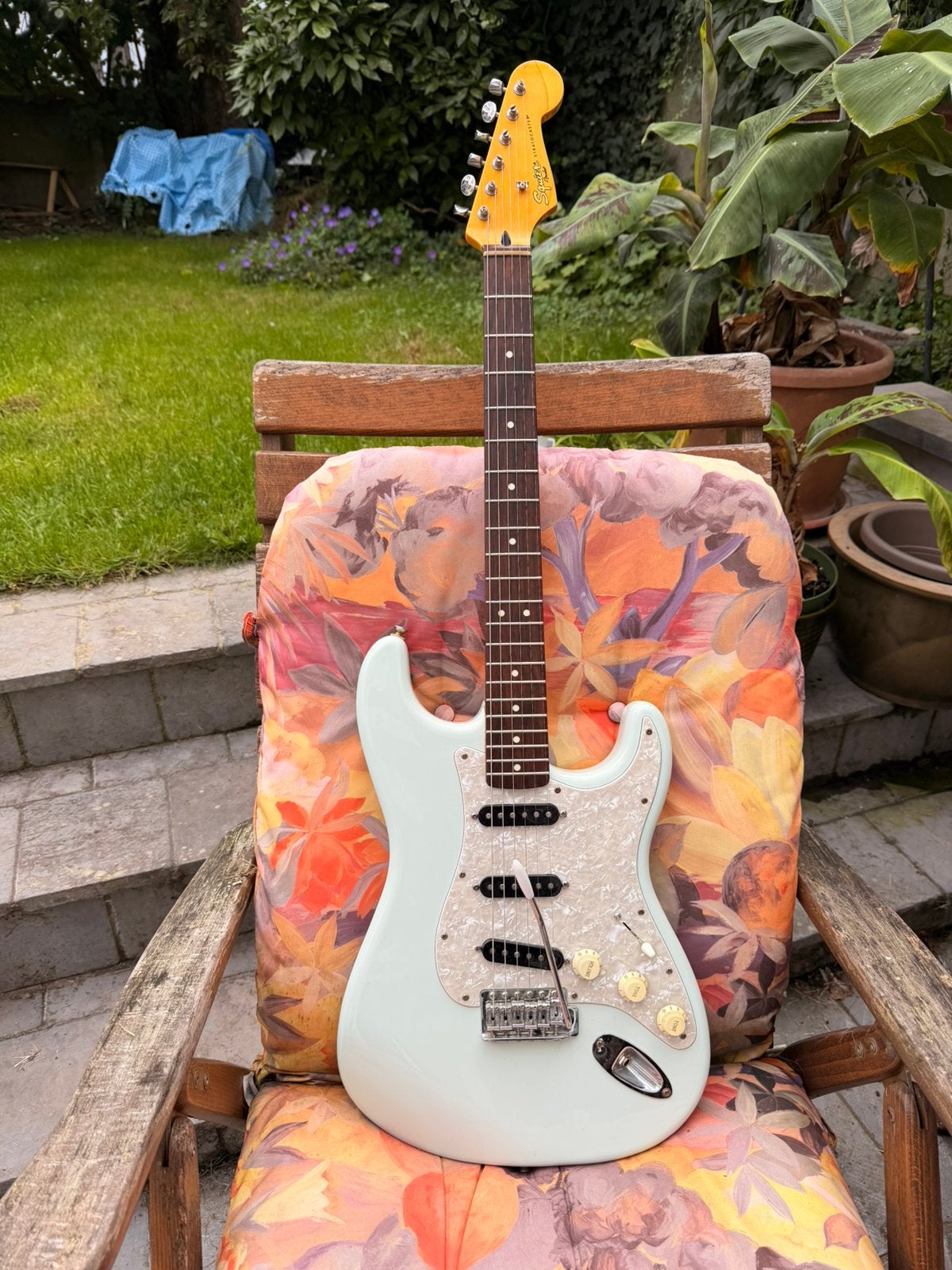 Squier Vintage Modified Strat Sonic Blue, Musique & Instruments, Enlèvement, Utilisé, Solid body, Fender