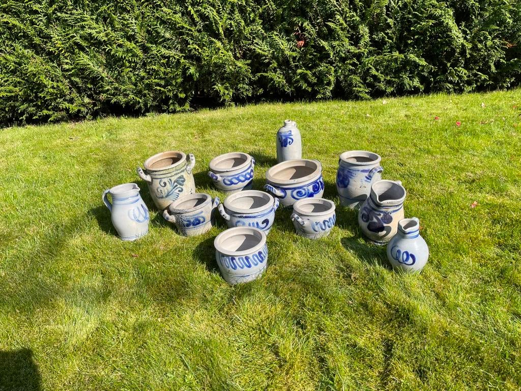 12 Keulse potten / kruiken, Ophalen, Zo goed als nieuw