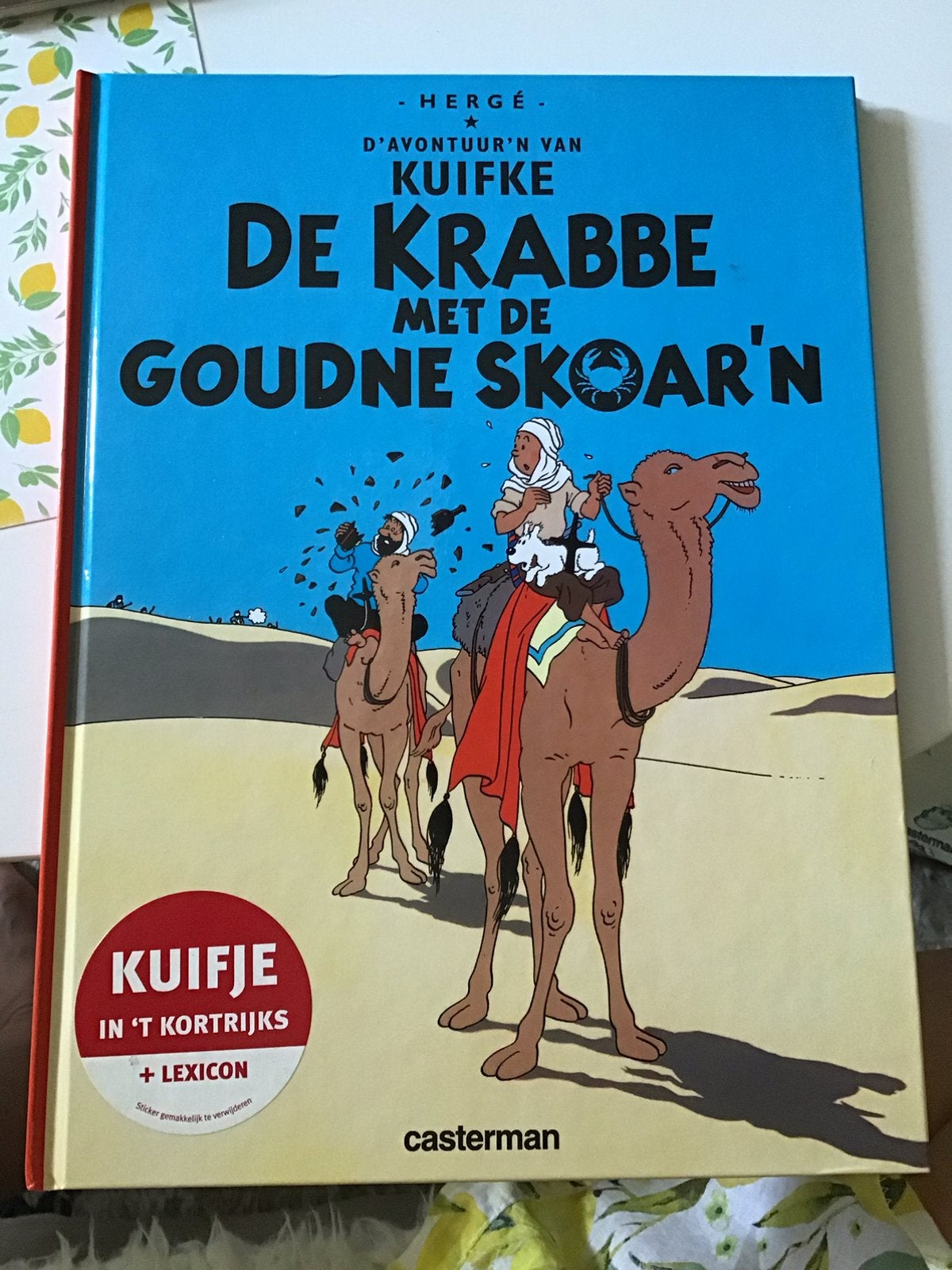 Édition spéciale Tintin in 't Kortrijks Casterman original, Enlèvement ou Envoi, Comme neuf