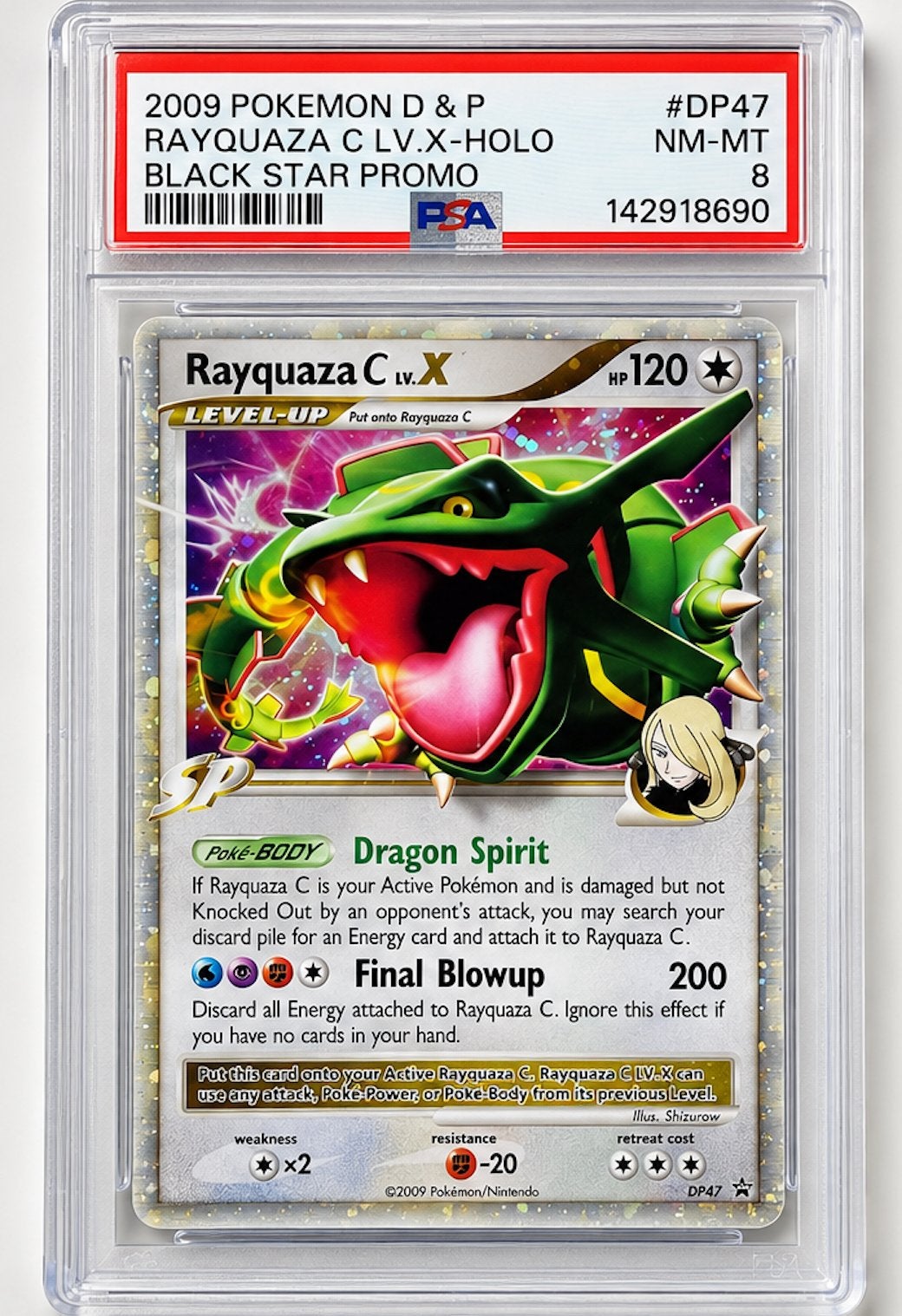 Rayquaza Black Star Promos DP47 PSA 8, Enlèvement ou Envoi, Comme neuf